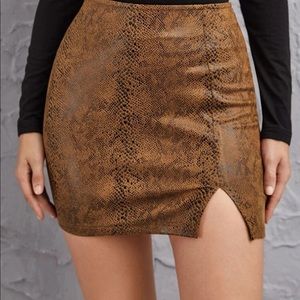 Snakeskin skirt